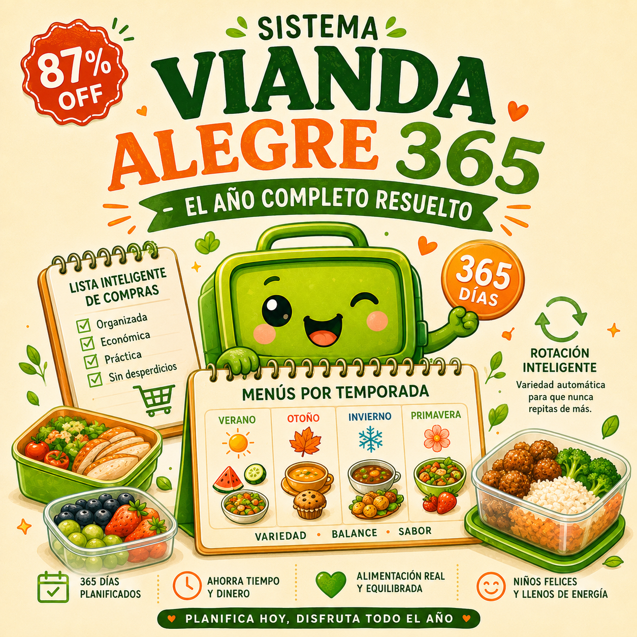 Sistema Vianda Alegre 365: El año completo resuelto